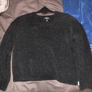 Black Fuzzy Sweater